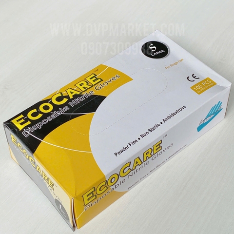 Găng tay Nitrile đen không bột size S