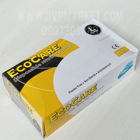 Găng tay Nitrile đen không bột size L