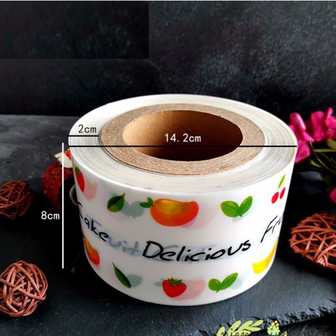 Bọc viền bánh mousse 8cm cứng 1kg CT02 - Trái cây