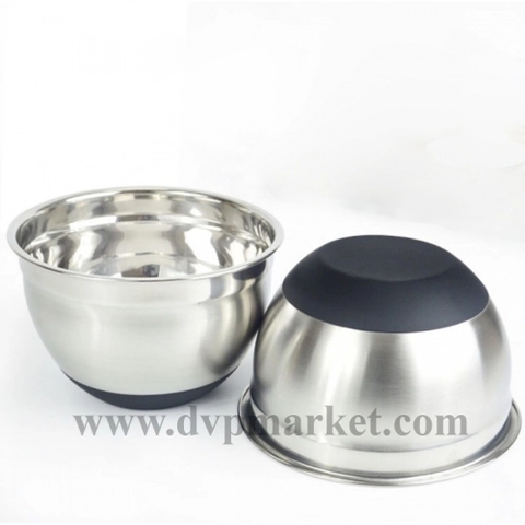 Tô trộn đế silicon 22cm ( đế đen)