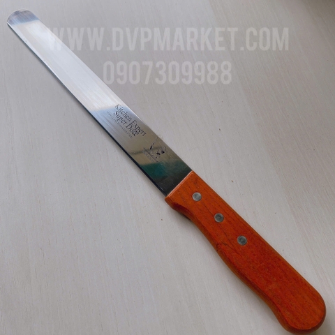 Dao cắt bánh kem - Không răng cưa - Cán gỗ (10 inch - 25cm)