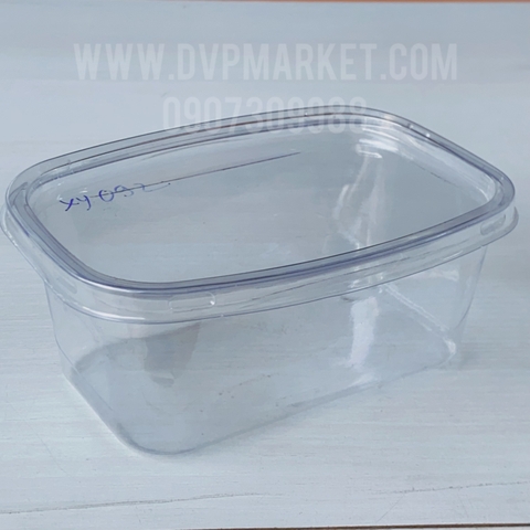 Hộp nhựa chữ nhật XY092 (50c kèm nắp)