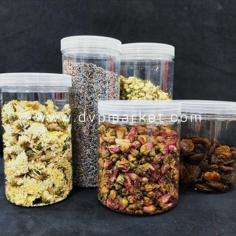 Hũ nhựa nắp nhựa - 1600ml - 10x20cm