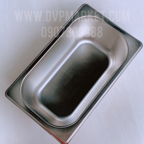 Khay inox GN 1/6-100mm (ko nắp)