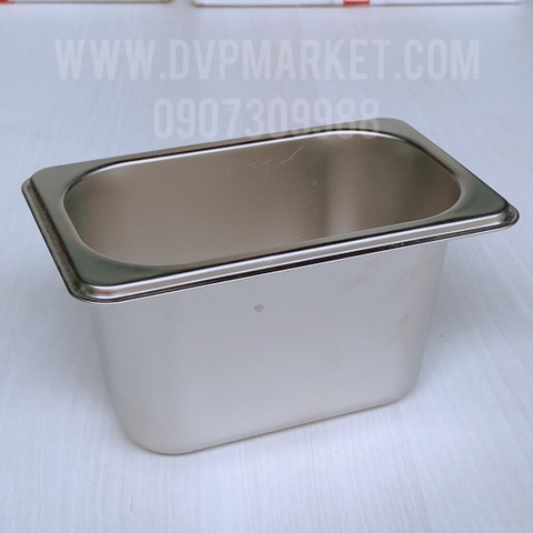 Khay inox GN 1/9-100mm (ko nắp)