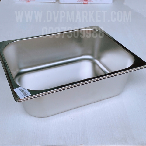 Khay inox GN 1/4 26x17x10 (ko nắp)