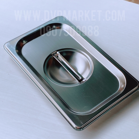 Nắp khay inox GN 1/4 26x17x10