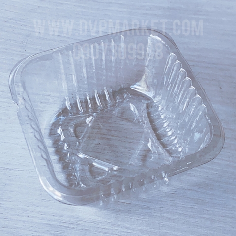 Trung Thu - Khay đựng bánh - Vuông - Trong - Xấp 50c - 7.5 (75g-100g)