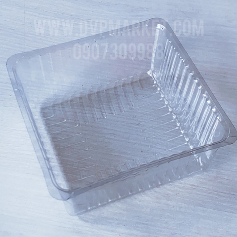 Trung Thu - Khay đựng bánh VN - Vuông - Trong - Xấp 50c - 11.0 (250g-300g)