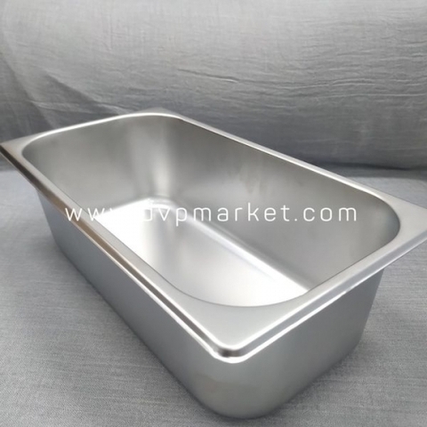 Khay inox GN 1/3 (ko nắp)
