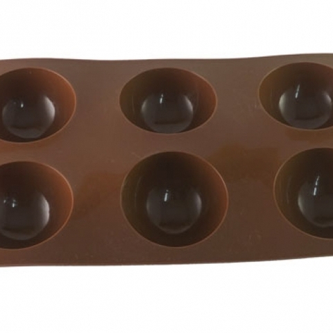 Khuôn silicon 6 nửa tròn lớn