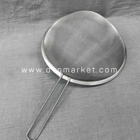 Dụng cụ rây lọc - Viền tròn - Inox - 16cm