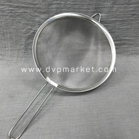 Dụng cụ rây lọc - Viền tròn - Inox - 20cm