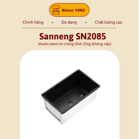 Sanneng SN2085 - Khuôn bánh mì chống dính 250g (không nắp)