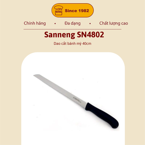 Sanneng SN4802 - Dao cắt bánh mỳ 38cm