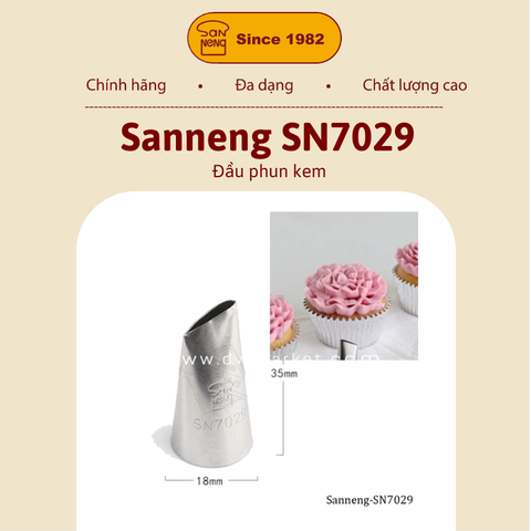 Sanneng SN7029 - Đuôi bắt bông kem
