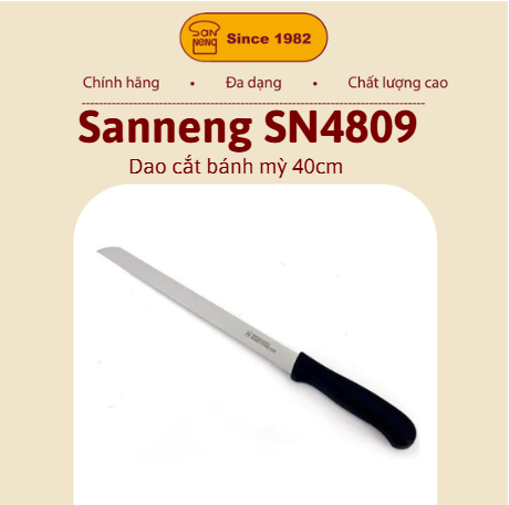 Sanneng SN4809 - Dao cắt bánh mỳ 40cm