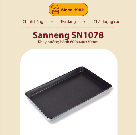 Sanneng SN1078 - Khay nướng bánh 600x400x30