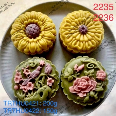 Khuôn nhấn TT lò xo 200g 4 mặt Tròn Chim Sơn Ca 2235