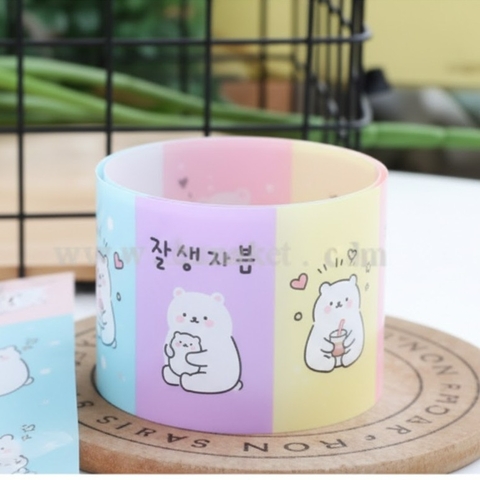 Bọc viền bánh mousse 8cm cứng 1kg CT07 - Gấu