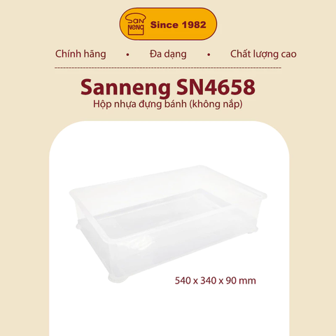 Sanneng SN4658 - Hộp nhựa đựng bánh (Cao) 580x380x110