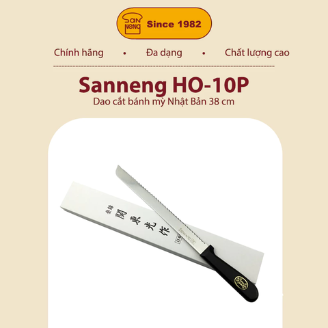 Sanneng  HO-10P - Dao cắt bánh mỳ Nhật Bản 380mm