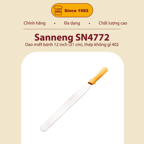 Sanneng SN4772 - Dao miết bánh 12 inch