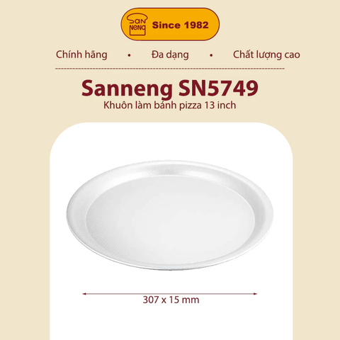 Sanneng SN5749 - Khuôn làm bánh pizza 13 inch