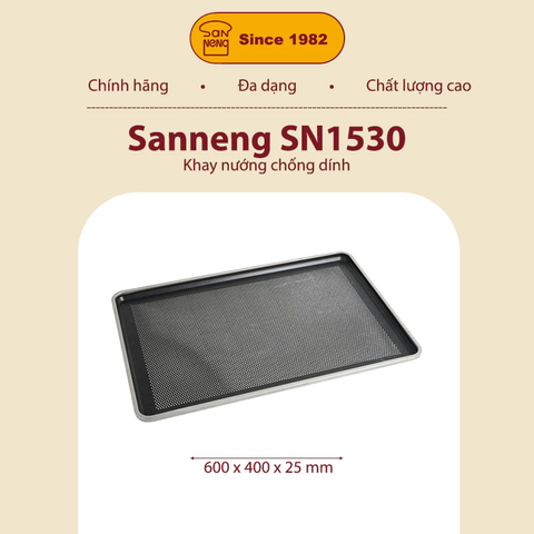 Sanneng SN1530 - Khay nướng chống dính 600x400x25