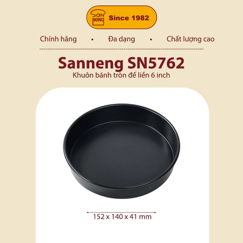 Sanneng SN5762 - Khuôn bánh pizza 6 inch