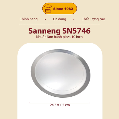 Sanneng SN5746 - Khuôn bánh pizza 10 inch