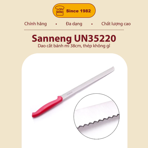 Sanneng UN35221 - Dao cắt bánh mì UNOPAN