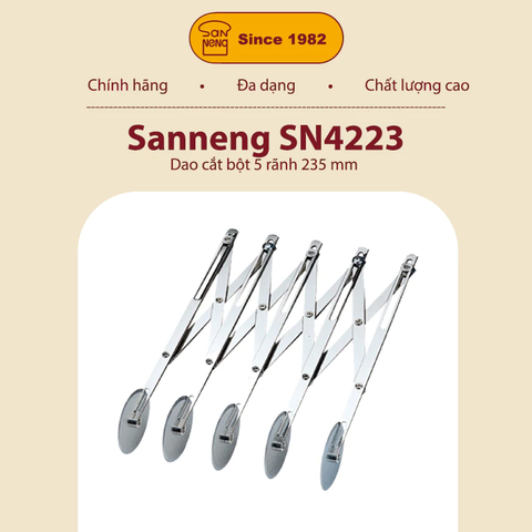Sanneng SN4223 - Dao cắt bột 5 rãnh