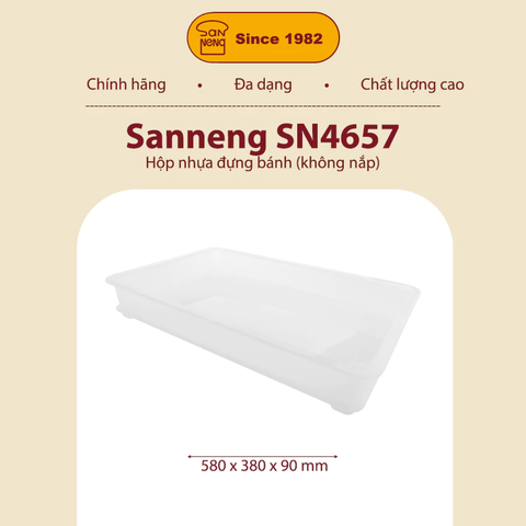 Sanneng SN4657 - Hộp nhựa đựng bánh 580x380x90