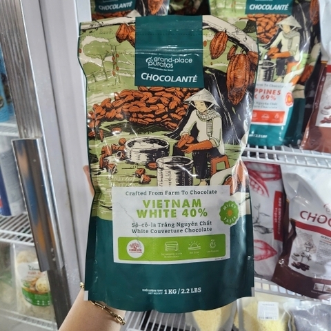 Puratos - Socola nút trắng Asia 40% (1kg)