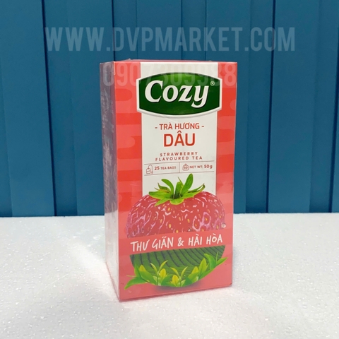 Cozy - Trà túi lọc - Dâu - 50g (25 túi x 2g)