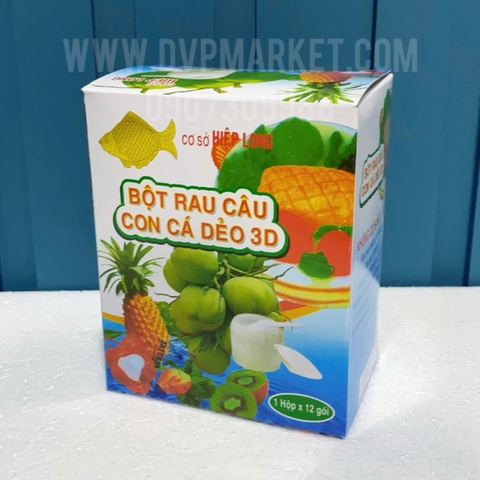 Bột rau câu con cá dẻo Hiệp Long (Hộp/12 gói)