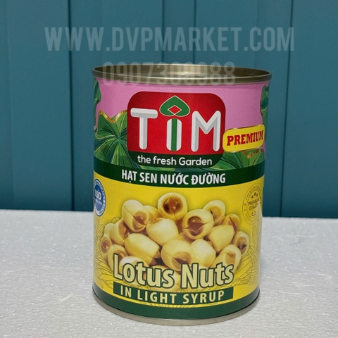 TIM - Hạt sen nước đường đóng hộp (560g)