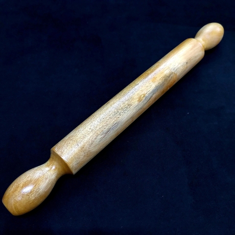 Cây cán bột cầm tay - Gỗ - Hai tay cầm - Size trung