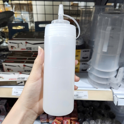 Chai nhựa đựng xốt đầu nhọn 360ml