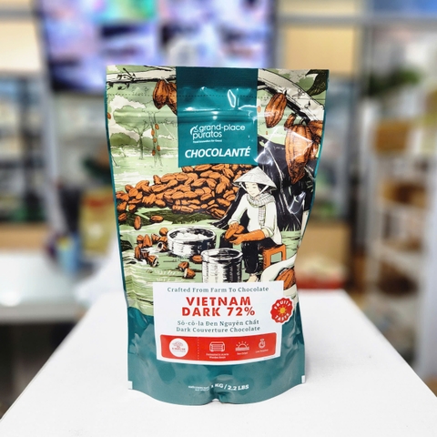 Puratos - Socola nút đen Asia dark 72% (1kg)