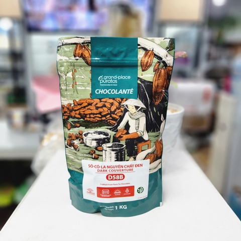 Puratos - Socola nút đen Asia 58% (1kg)