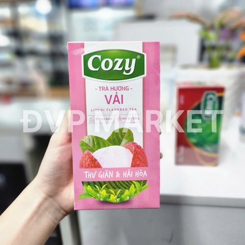 Cozy - Trà túi lọc - Vải - 50g (25 túi x 2g)