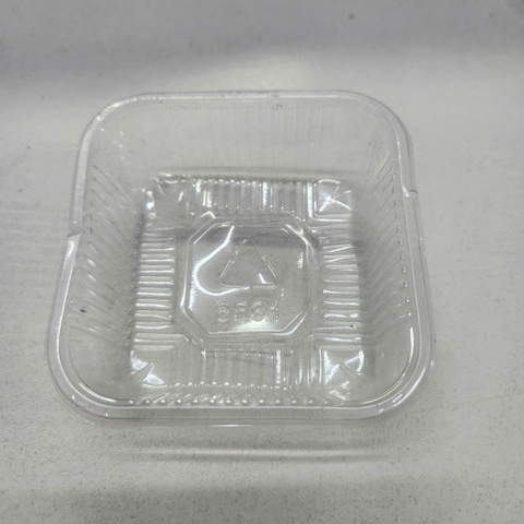 Trung Thu - Khay đựng bánh - Vuông - Trong - Xấp 50c - 8.5 (125g)