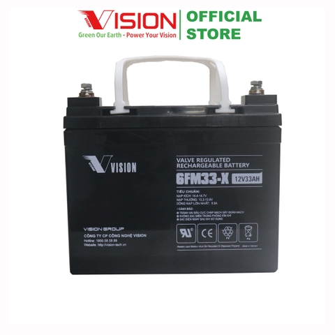 Ắc quy Vision 6FM33-X (12V33Ah)