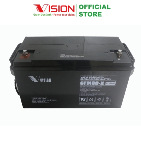 Ắc quy Vision 6FM80-X(12V80Ah)