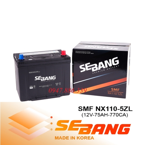 ẮC QUY SEBANG SMF NX110-5ZL (12V-75AH)