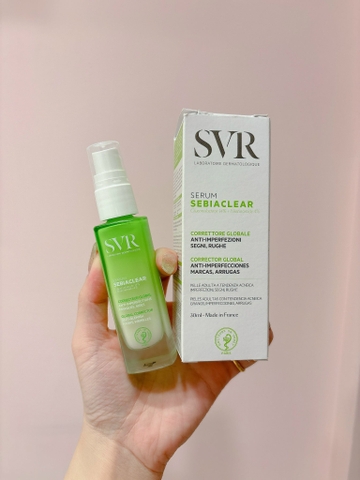 SVR Sebiaclear Serum - Tinh Chất Trị Mụn, Mờ Thâm, Se Khít Lỗ Chân Lông 30ml