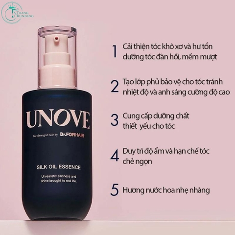 [Hàng Hàn] Tinh Dầu Dưỡng Tóc Unove Silk Oil Essence Chăm Sóc Tóc Hư Tổn 70ml
