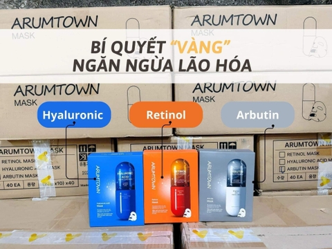 [Hàng Hàn] Combo 5 miếng Mặt nạ dưỡng da Arumtown dưỡng trắng dưỡng ẩm 23ml Hàn Quốc